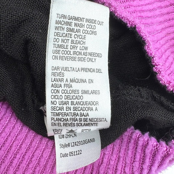 DISNEY Girls Large 12-14 The Nightmare Before Christmas Sleep Shirt Black Purple - Picture 6 of 9